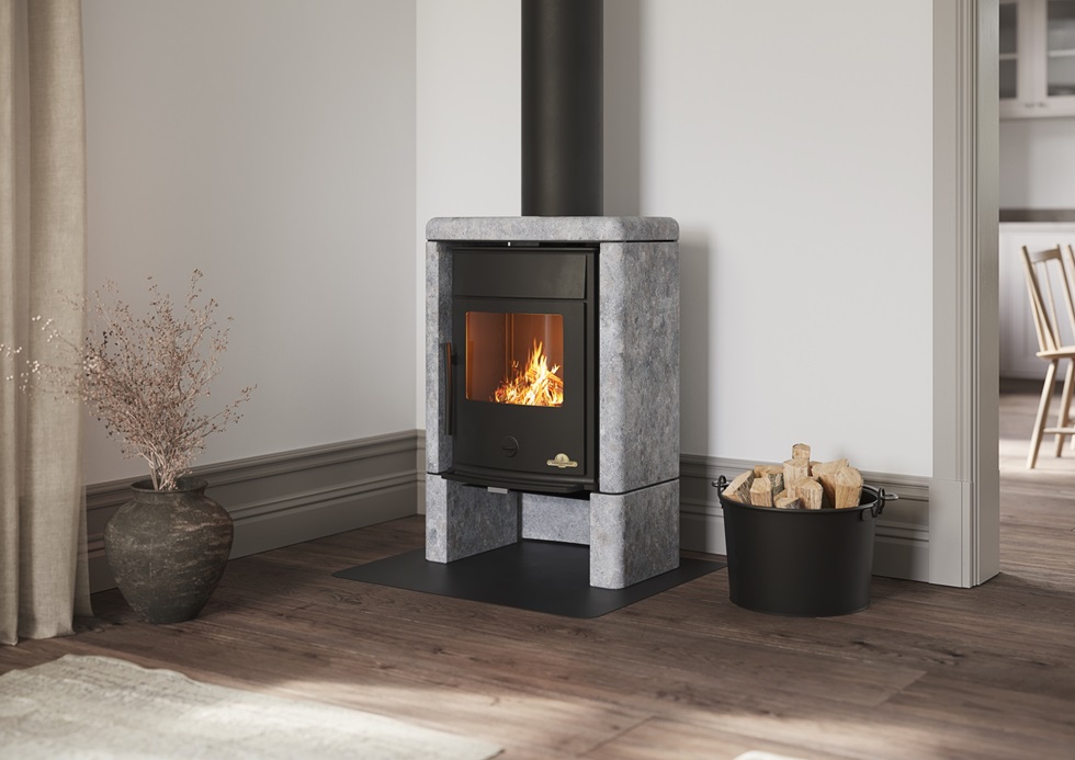 Oden 6300 Speckstein von Josef Davidssons im Wohnzimmer